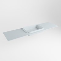 RIDGE Clay solid surface inbouw / inleg wastafel 161cm. Positie wasbak midden.