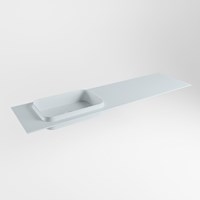 RIDGE Clay Lavabo incasso solid surface 171cm. Posizione lavabo Sinistra.
