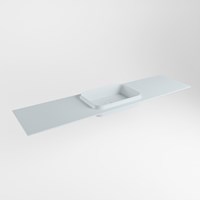 RIDGE Clay solid surface inbouw / inleg wastafel 180cm. Positie wasbak midden.