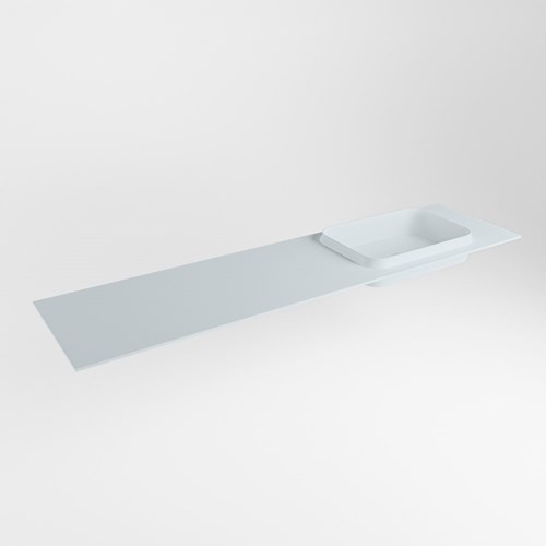 RIDGE Clay Lavabo encastrado de solid surface 180cm. Posición del fregadero Derecho.