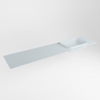 RIDGE Clay Lavabo incasso solid surface 190cm. Posizione lavabo Destra.