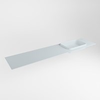 RIDGE Clay Lavabo encastrado de solid surface 200cm. Posición del fregadero Derecho.