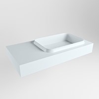 RIDGE Clay Lavabo mural solid surface 90cm. Position lavabo Droite.