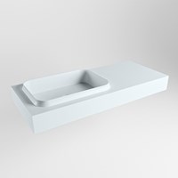 RIDGE Clay Lavabo sospeso à parete solid surface 110cm. Posizione lavabo Sinistra.