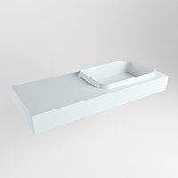 RIDGE Clay Lavabo sospeso à parete solid surface 110cm. Posizione lavabo Destra.