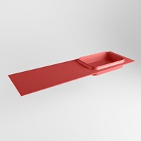 RIDGE Fire Lavabo incasso solid surface 150cm. Posizione lavabo Destra.