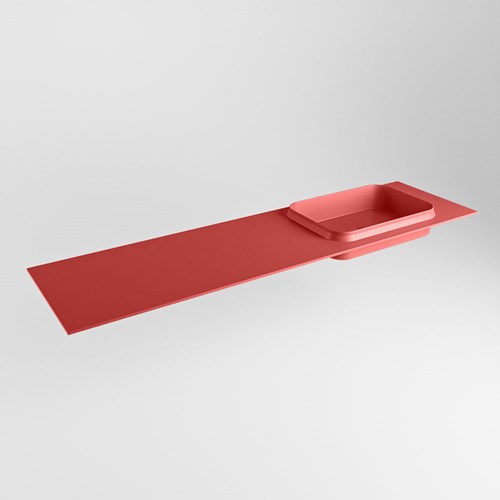 RIDGE Fire Inset / Built-in Basin solid surface 171cm. Position basin Right.
