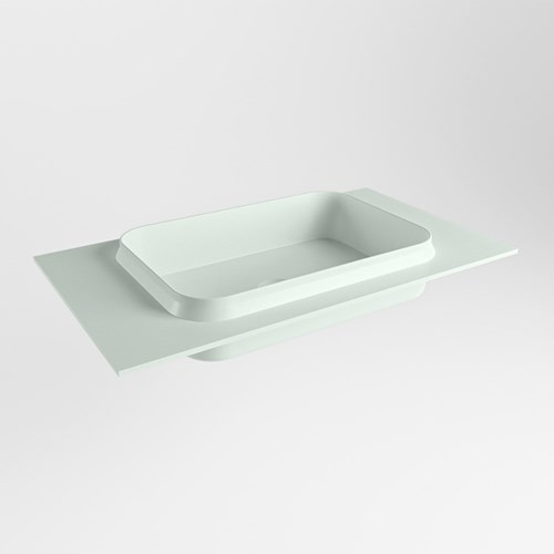 RIDGE Greey Lavabo encastrado de solid surface 81cm. Posición del fregadero Centro.