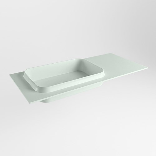 RIDGE Greey Lavabo incasso solid surface 100cm. Posizione lavabo Sinistra.