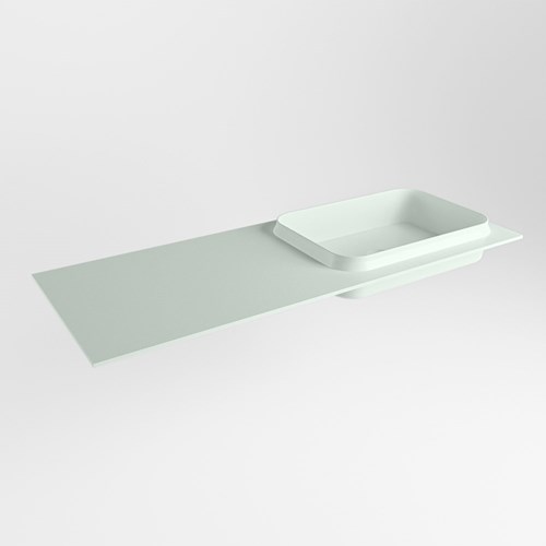 RIDGE Greey Lavabo encastré solid surface 121cm. Position lavabo Droite.