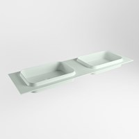 RIDGE Greey Lavabo encastrado de solid surface 161cm. Posición del fregadero Doble.