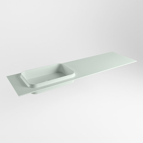 RIDGE Greey Lavabo encastrado de solid surface 161cm. Posición del fregadero Izquierda.