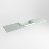 RIDGE Greey Lavabo encastré solid surface 171cm. Position lavabo Centrée.