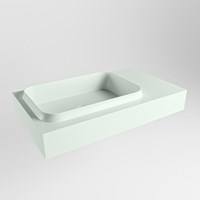 RIDGE Greey Wall-Hung Basin solid surface 80cm. Position basin Left.