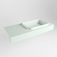RIDGE Greey Wall-Hung Basin solid surface 101cm. Position basin Right.