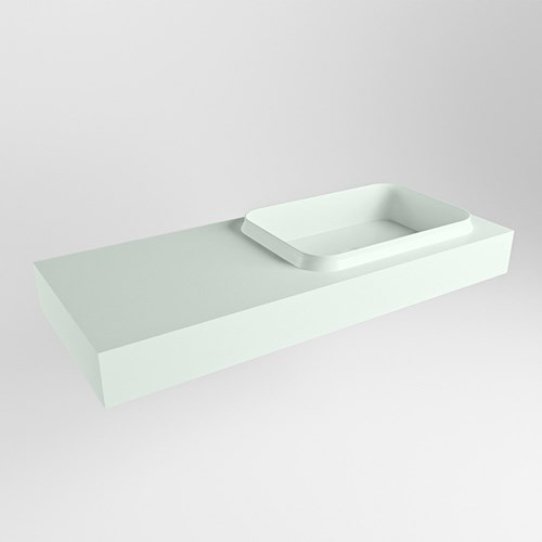 RIDGE Greey Lavabo sospeso à parete solid surface 110cm. Posizione lavabo Destra.