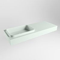 RIDGE Greey Wall-Hung Basin solid surface 121cm. Position basin Left.