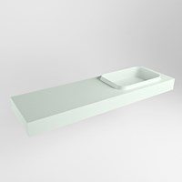 RIDGE Greey Lavabo sospeso à parete solid surface 151cm. Posizione lavabo Destra.