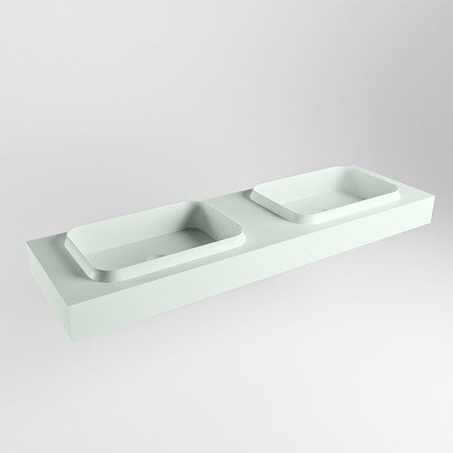 RIDGE Greey Lavabo mural solid surface 160cm. Position lavabo Double.