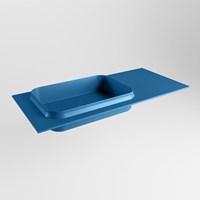RIDGE Jeans Lavabo incasso solid surface 100cm. Posizione lavabo Sinistra.