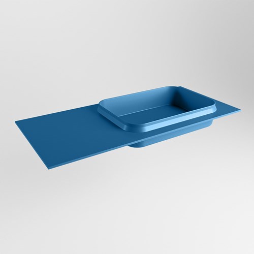 RIDGE Jeans Lavabo incasso solid surface 101cm. Posizione lavabo Destra.