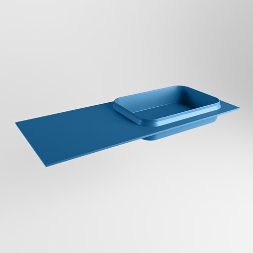 RIDGE Jeans Inset / Built-in Basin solid surface 110cm. Position basin Right.