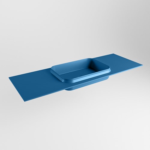RIDGE Jeans Lavabo encastrado de solid surface 131cm. Posición del fregadero Centro.