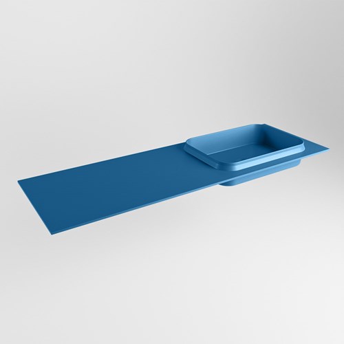 RIDGE Jeans Lavabo encastrado de solid surface 141cm. Posición del fregadero Derecho.