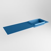 RIDGE Jeans Einbauwaschbecken aus solid surface (mineralwerkstoff) 151cm. Waschbeckenposition Rechts.