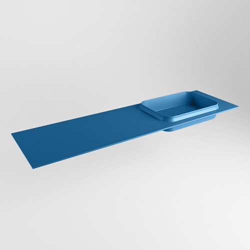 RIDGE Jeans Lavabo encastré solid surface 161cm. Position lavabo Droite.
