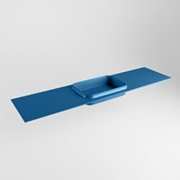 RIDGE Jeans Einbauwaschbecken aus solid surface (mineralwerkstoff) 180cm. Waschbeckenposition Mittig.