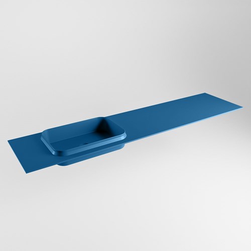 RIDGE Jeans Lavabo encastrado de solid surface 190cm. Posición del fregadero Izquierda.