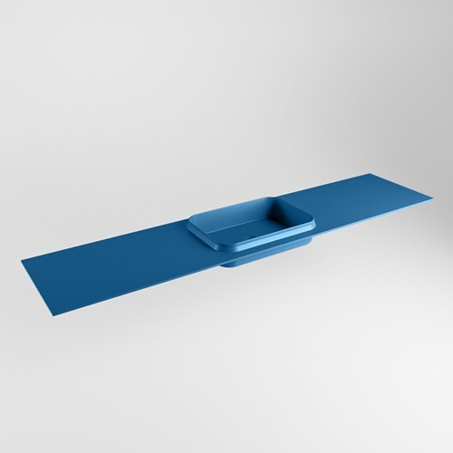 RIDGE Jeans Lavabo encastrado de solid surface 200cm. Posición del fregadero Centro.