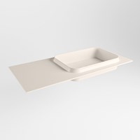 RIDGE Linen Lavabo incasso solid surface 101cm. Posizione lavabo Destra.