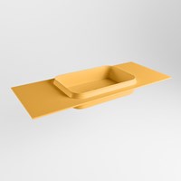 RIDGE Ocher Lavabo encastré solid surface 111cm. Position lavabo Centrée.
