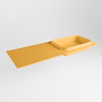 RIDGE Ocher Lavabo incasso solid surface 121cm. Posizione lavabo Destra.