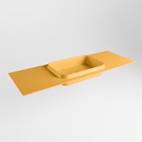 RIDGE Ocher Lavabo incasso solid surface 131cm. Posizione lavabo Centro.