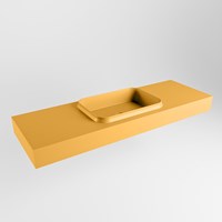 RIDGE Ocher Wall-Hung Basin solid surface 141cm. Position basin Center.