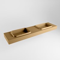 RIDGE Oro Wall-Hung Basin solid surface 191cm. Position basin Double.