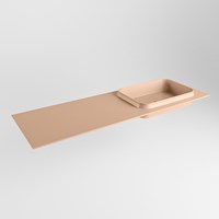 RIDGE Rosee Lavabo encastrado de solid surface 140cm. Posición del fregadero Derecho.
