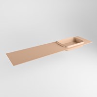 RIDGE Rosee Lavabo incasso solid surface 181cm. Posizione lavabo Destra.