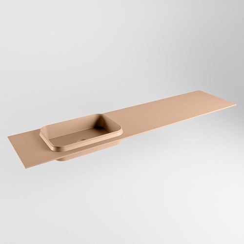 RIDGE Rosee Lavabo encastrado de solid surface 191cm. Posición del fregadero Izquierda.