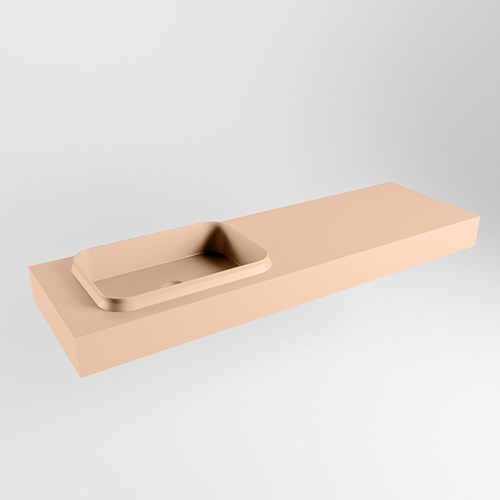 RIDGE Rosee Lavabo mural solid surface 151cm. Position lavabo Gauche.