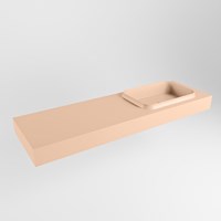 RIDGE Rosee Lavabo mural solid surface 151cm. Position lavabo Droite.