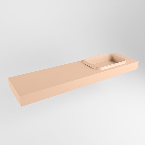 RIDGE Rosee Lavabo mural solid surface 171cm. Position lavabo Droite.
