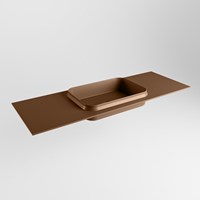 RIDGE Rust Lavabo incasso solid surface 131cm. Posizione lavabo Centro.