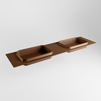 RIDGE Rust Inset / Built-in Basin solid surface 180cm. Position basin Double.