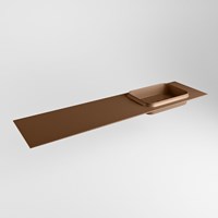 RIDGE Rust Inset / Built-in Basin solid surface 181cm. Position basin Right.