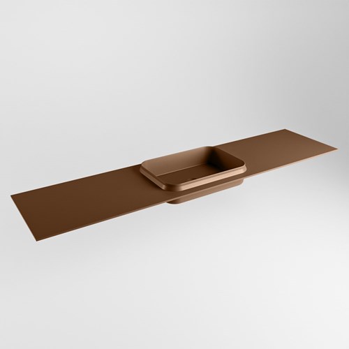 RIDGE Rust Lavabo incasso solid surface 191cm. Posizione lavabo Centro.