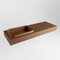 RIDGE Rust Lavabo mural solid surface 131cm. Position lavabo Gauche.